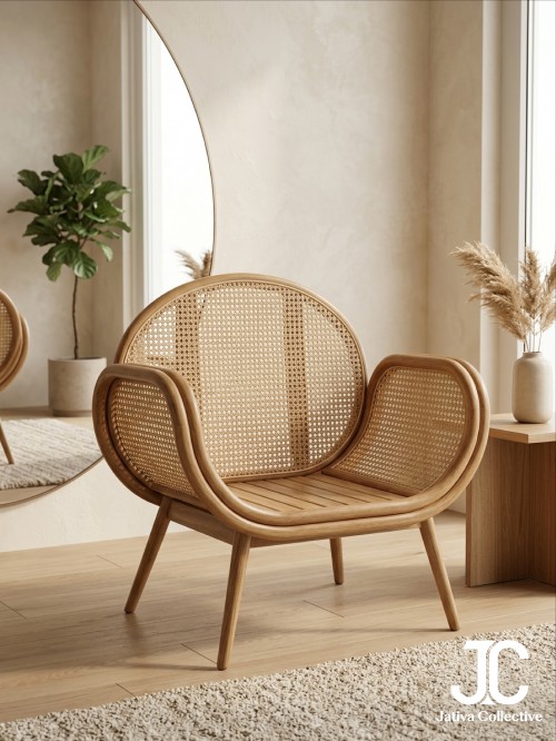Aria Woven Rattan Accent Chair