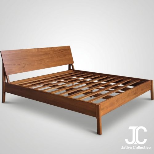 The Copenhagen Mid-Century Teak Bed Frame