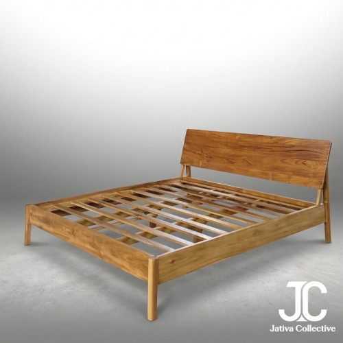 The Copenhagen Mid-Century Teak Bed Frame