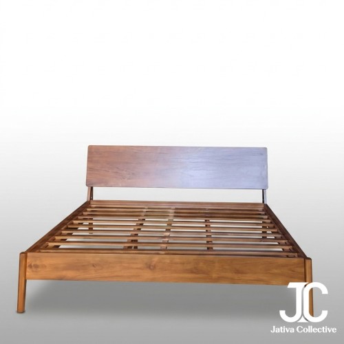 The Copenhagen Mid-Century Teak Bed Frame
