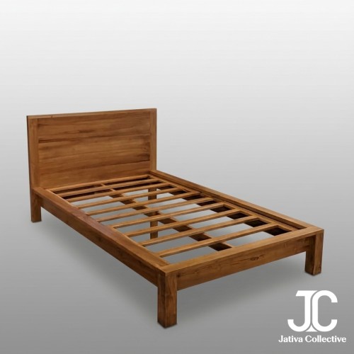The Copenhagen Single Teak Bed Frame