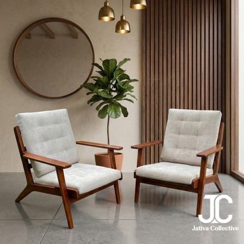 Mid-Century Z-Frame Teak Lounge Chair - Mid-Century Modern