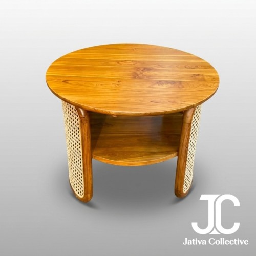 Woven Round Side Table