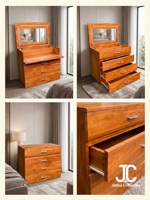 Nareswari Vanity Chest - Mid-Century Modern