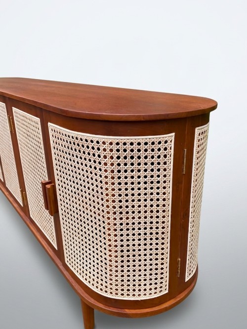 Kamala Oval Rattan Sideboard