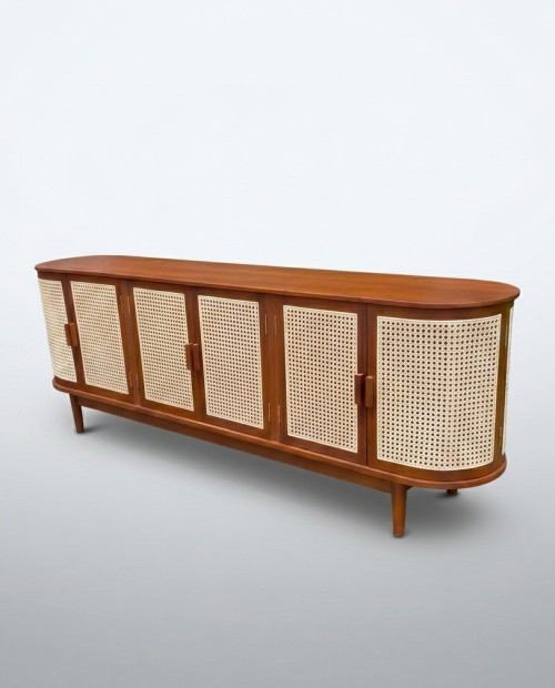 Kamala Oval Rattan Sideboard