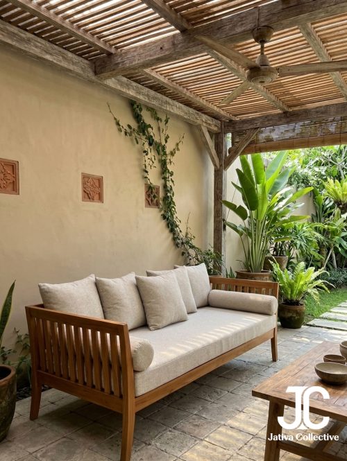Sasmita Teak Daybed Sofa - Tropical Minimalist