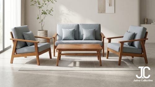 Narendra Teak Living Set - Sofa Sets