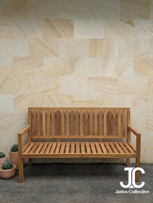Lestari Outdoor Garden Bench - Modern Minimalist