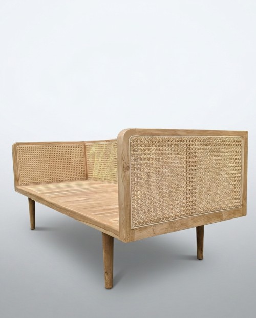 Widuri Mid-Century Woven Sofa