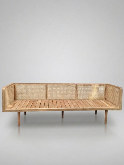 Widuri Mid-Century Woven Sofa