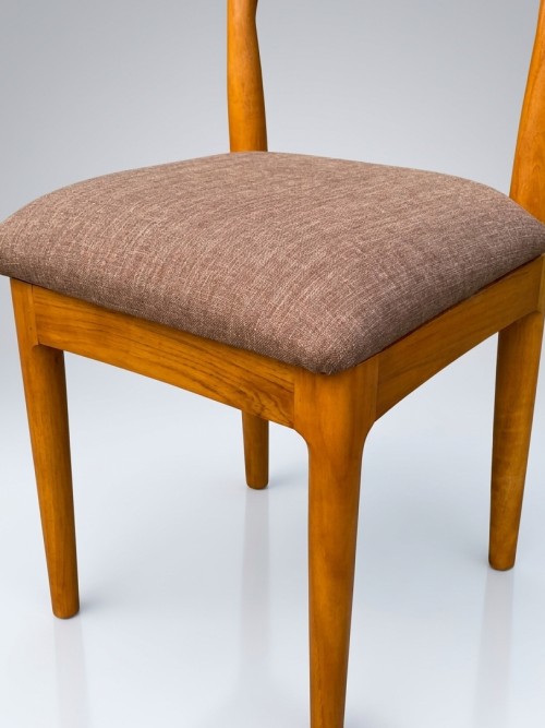 Kavya Teak Cowhorn Dining Chair