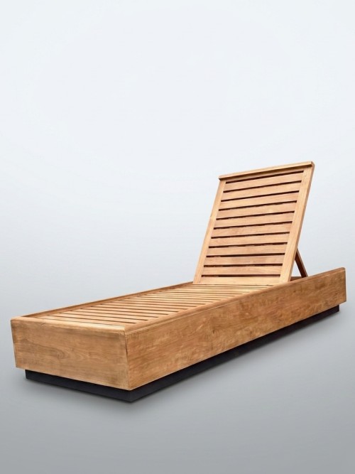 Mahika Plinth Teak Lounger