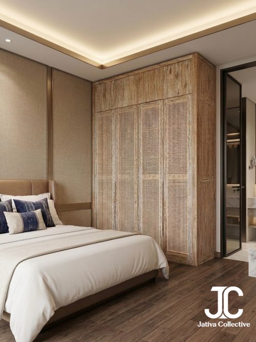 Mahika Rustic 4-Door Wardrobe