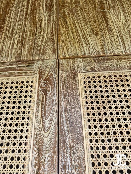 Mahika Rustic 4-Door Wardrobe